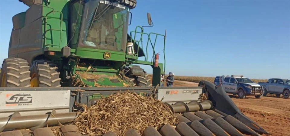 Módulos e peças são furtados de colheitadeiras