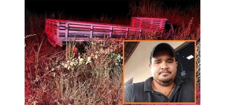 Caminhonete bate em pedra, empresário é arremessado e morre atropelado