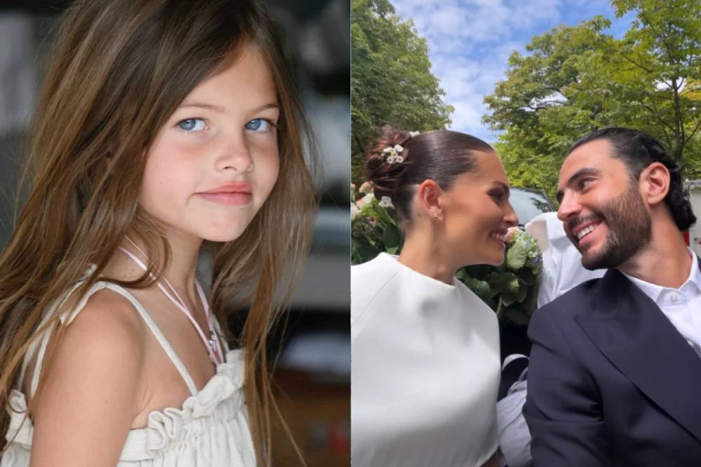 Modelo conhecida como "a menina mais bonita do mundo" se casa em Paris