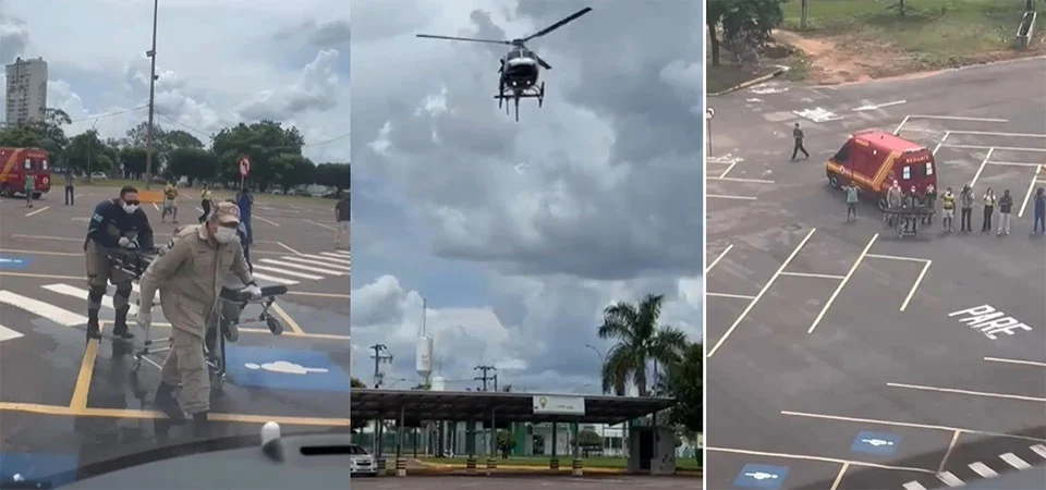 Tabaporã: Helicóptero do Ciopaer resgata trabalhador rural atacado por enxame de abelhas