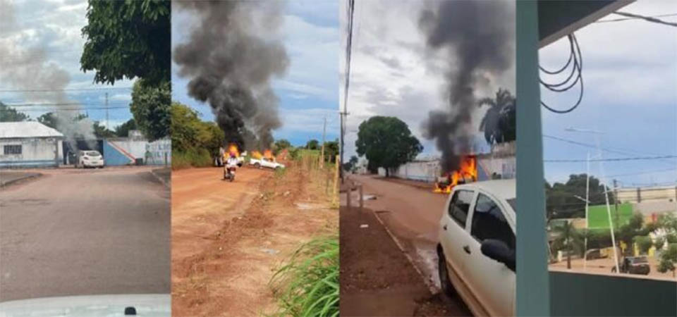 Criminosos armados com fuzis invadem base da PM e explodem empresa de transporte de valores