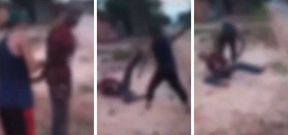 L@drão de fios é am@rrado e chic0te@do por populares