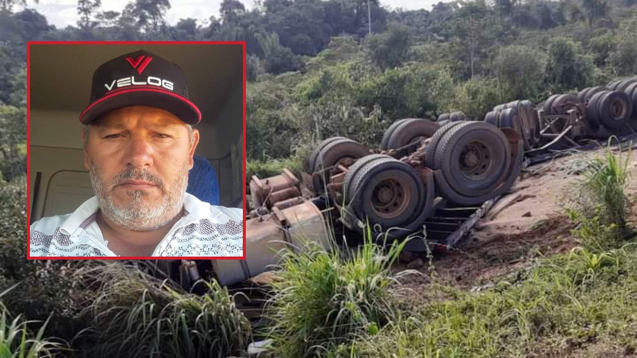 Tapurah: Caminhoneiro morre preso às ferragens após tombamento de carreta