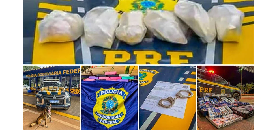 Fim de semana tem apreensões de drogas e contrabando em rodovias federais de Mato Grosso