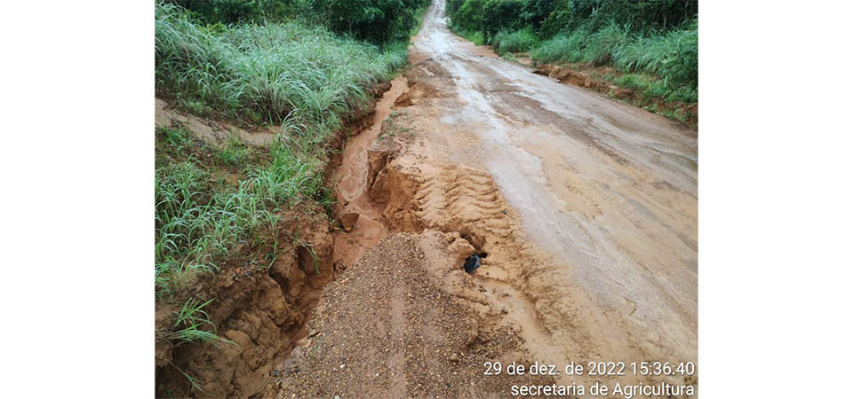 Itanhangá: Chuvas torrenciais danificam estradas do interior. Fotos