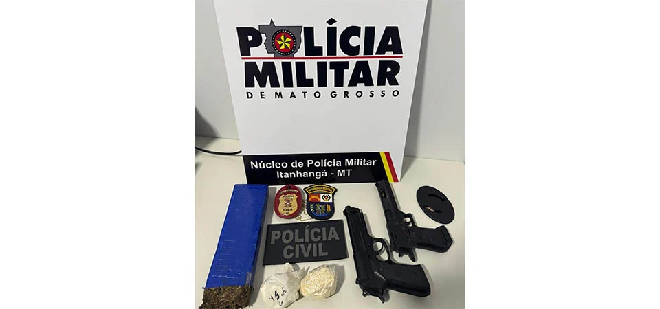 Itanhangá: Polícia Militar prende dois por trafico, menor de idade já tinha sido apreendido no fim de semana