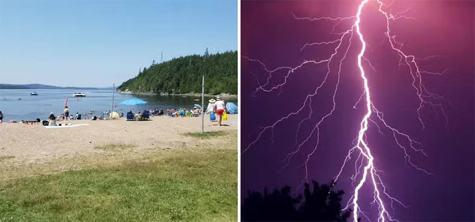 20 pessoas ficam feridas após ser atingidas por raio em dia ensolarado em parque