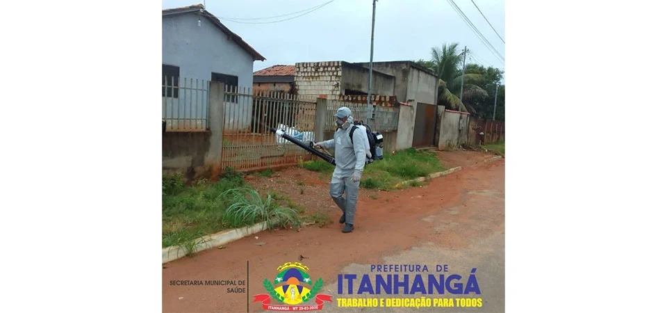 Itanhangá: Secretaria de Saúde segue realizando aplicação do fumacê para combater a dengue