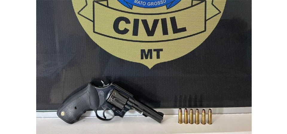 Brasnorte: Policia civil prende homem de alta periculosidade portando arma de fogo
