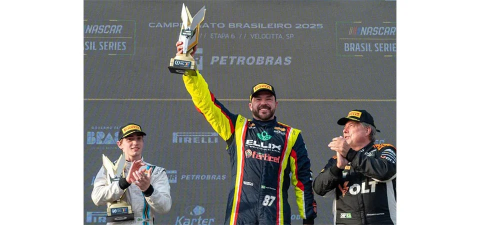 Tapurah: Jorge Martelli é campeão na NASCAR Brasil do Campeonato Brasileiro de 2025 com antecipação