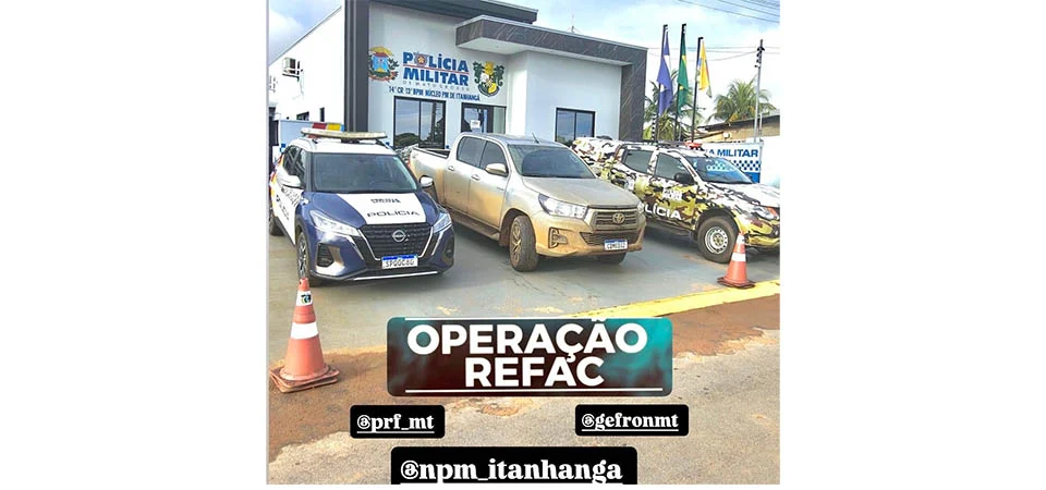 Itanhangá: Polícia Militar recupera caminhonete roubada em Primavera Do Leste. Vídeo