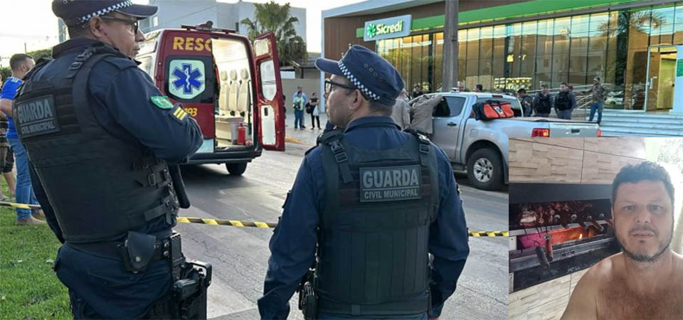Dupla mata homem com tiro na cabeça na porta de banco