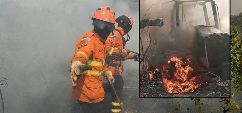 Jovem de 24 anos morre carbonizado ao tentar apagar incêndio em fazenda