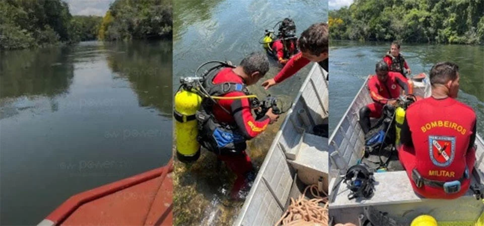 Nova Maringá: Mergulhadores da 5ª CIBM localizam corpo de jovem que se afogou no domingo