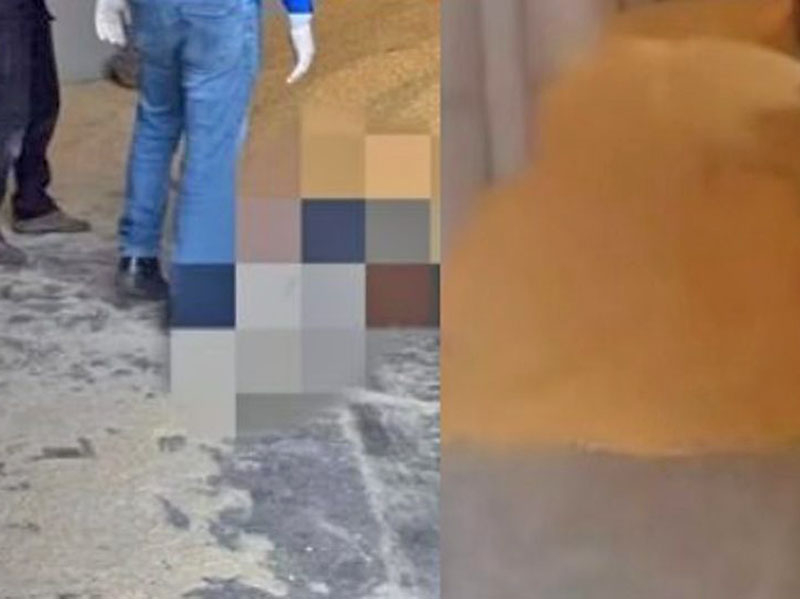 Caminhoneiro morre soterrado por carga de milho em fazenda