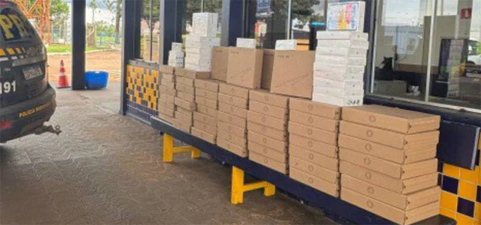 PRF apreende eletrônicos de alto valor em abordagem na BR 364
