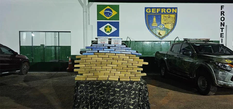 Gefron apreende 146 quilos de cocaína após acidente
