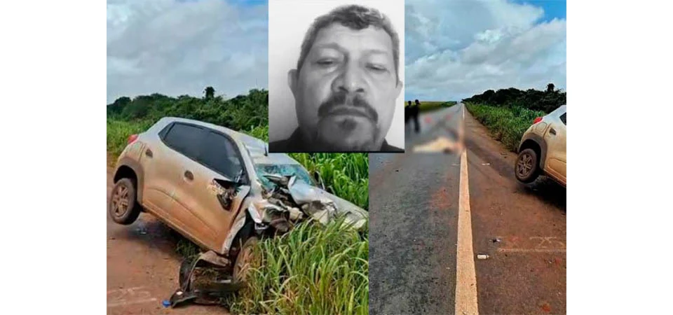 Motociclista morre em acidente entre carro e moto na MT-140