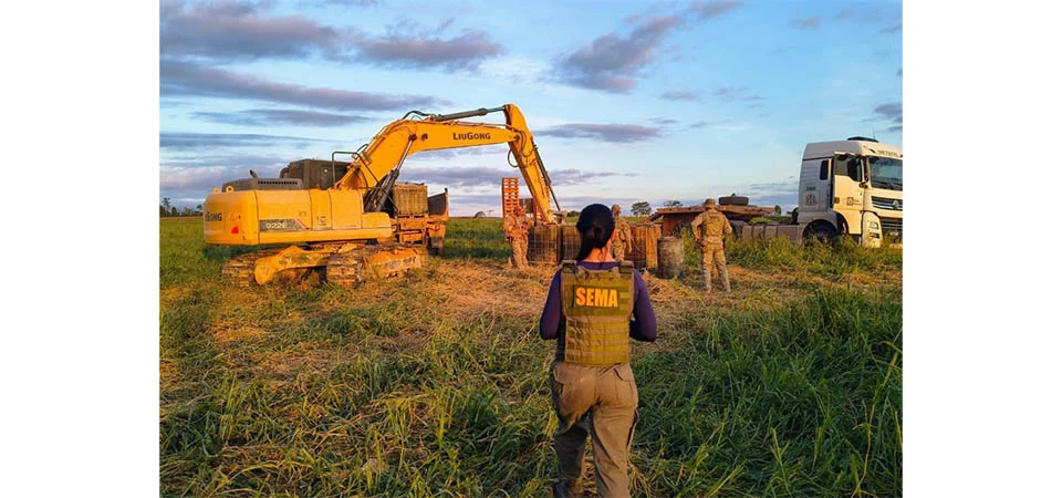 Sema aplica R$ 400 mil em multas por extração ilegal de minérios no norte de MT