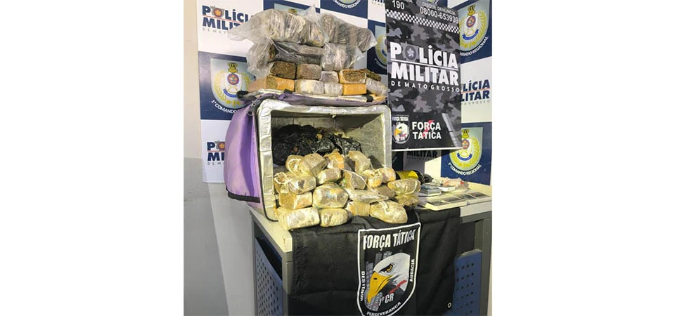 Força Tática apreende tabletes e porções de droga e causa prejuízo de R$ 50 mil às facções