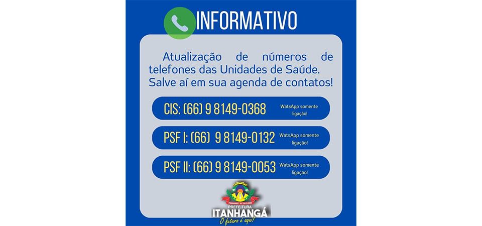 Itanhangá: Polícia Militar tem novo número de telefone para atendimento