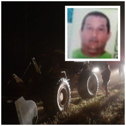 Pá carregadeira tomba e mata trabalhador