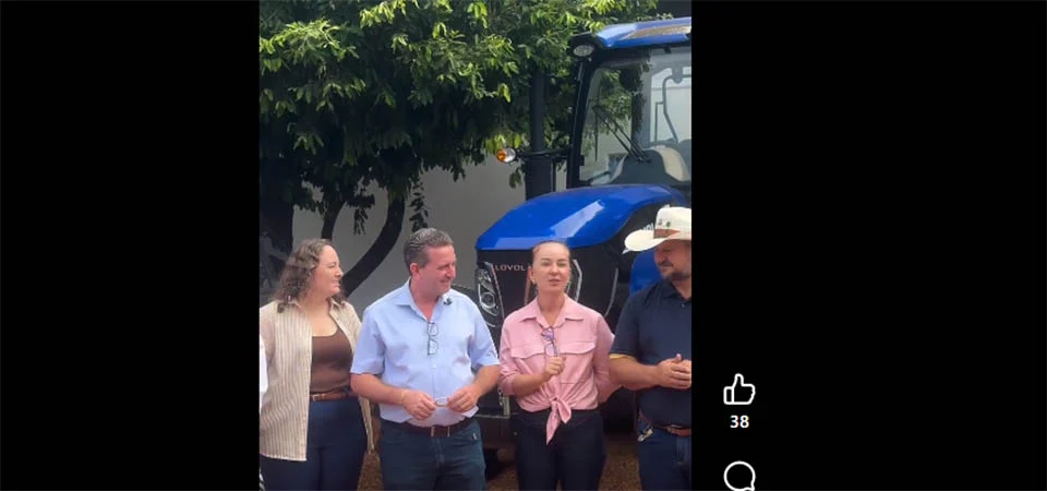 Itanhangá: Deputado Cattani destina trator para o município. Vídeo