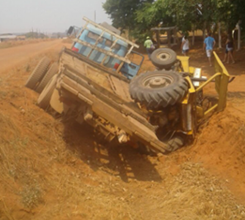 Atualizada: Itanhangá: barra de direção quebrou e causou o acidente