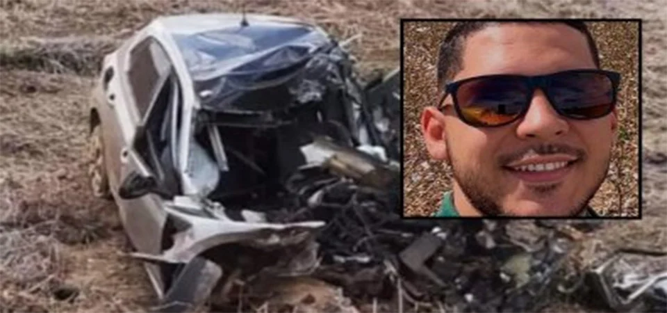 Polo invade pista e motorista morre em choque com caminhão