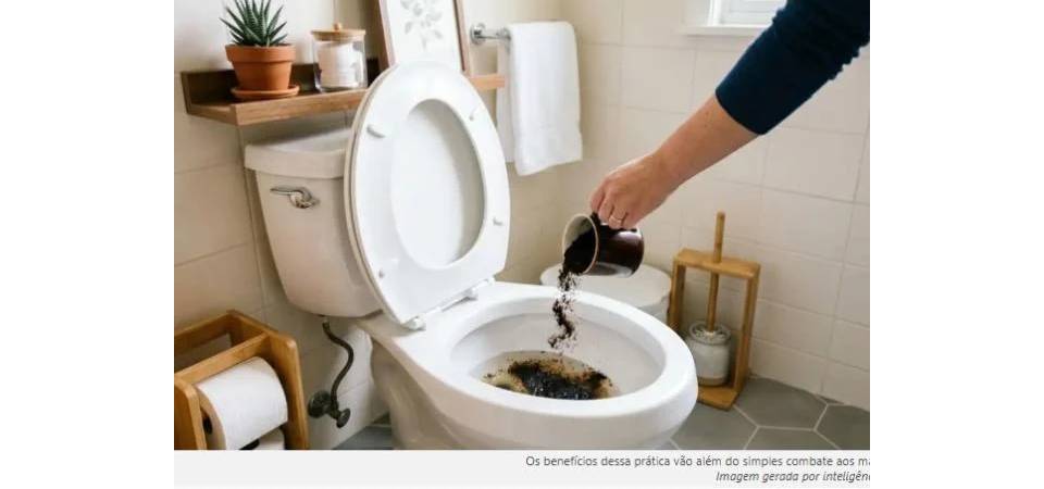 Jogar café usado no vaso sanitário: Para que serve e por que é recomendado