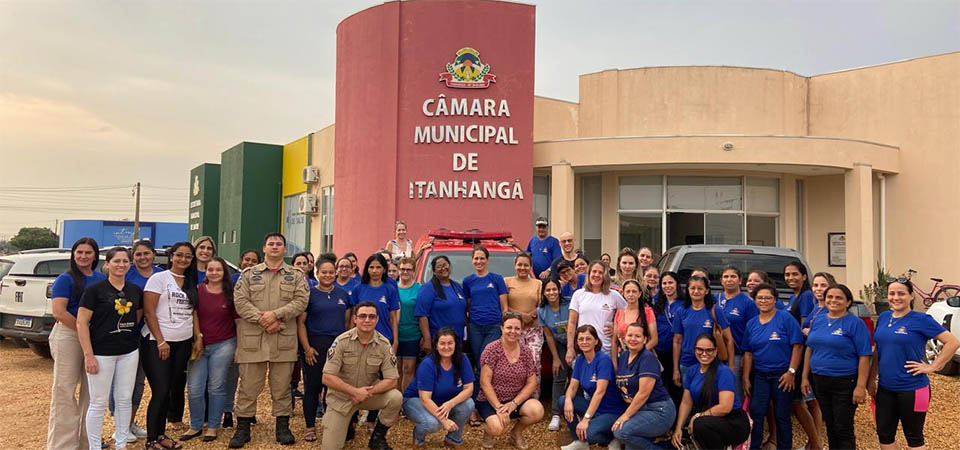Itanhangá: Atendendo solicitação Corpo de bombeiros realiza palestra sobre desastres naturais, para profissionais da educação