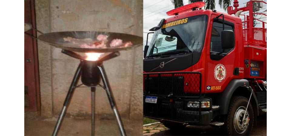 Churrasqueira de disco de arado explode e atinge família inteira