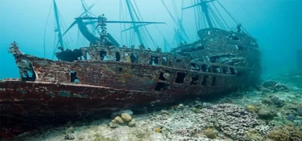 Navio mercante do século 16 é descoberto intacto no fundo do mar