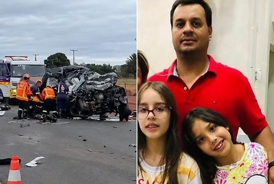 Viagem para velório termina em tragédia com pai e duas filhas mortos na BR-163