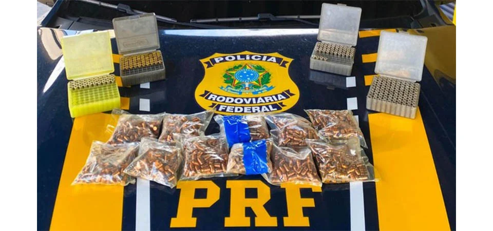 PRF apreende mais de mil munições e equipamentos de recarga