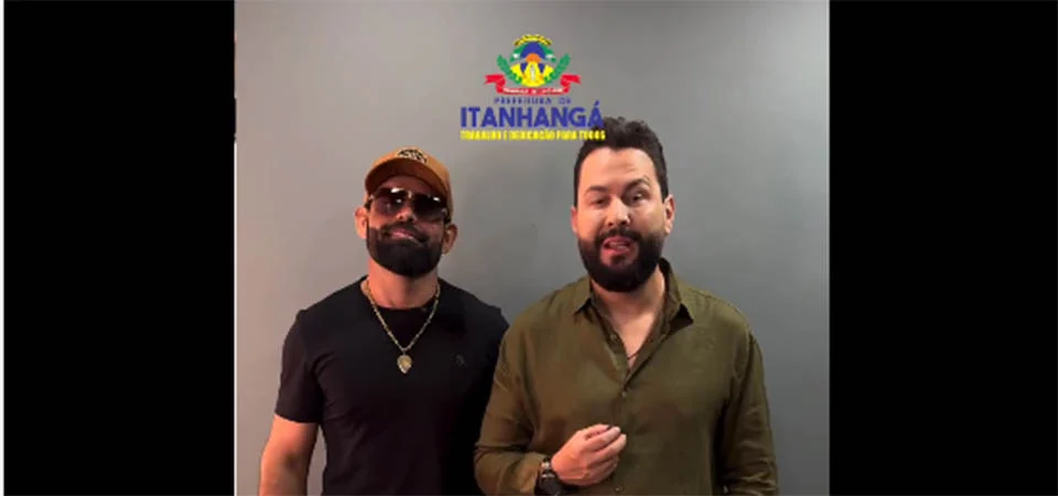 Itanhangá: Aniversário do município terá show com Diego e Arnaldo