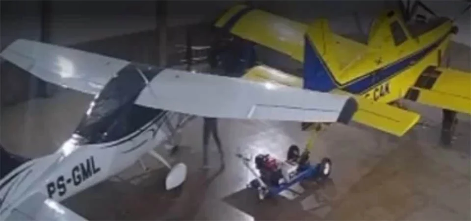 Tabaporã: Ladrões tentam roubar avião em fazenda