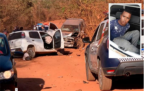 Bandido em fuga causa “acidente” e morte de agrônomo; ladrão morre em confronto