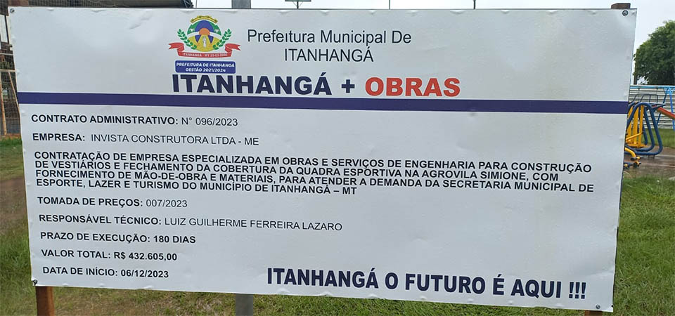 Itanhangá: Prefeitura Municipal inicia o ano de 2024 realizando melhorias em Simione