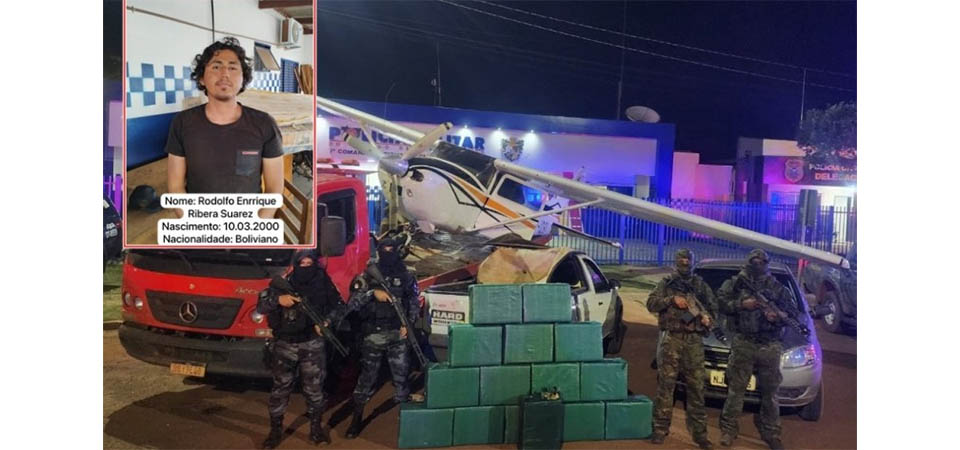 Após 5 dias de fuga Copiloto de avião boliviano é preso debilitado