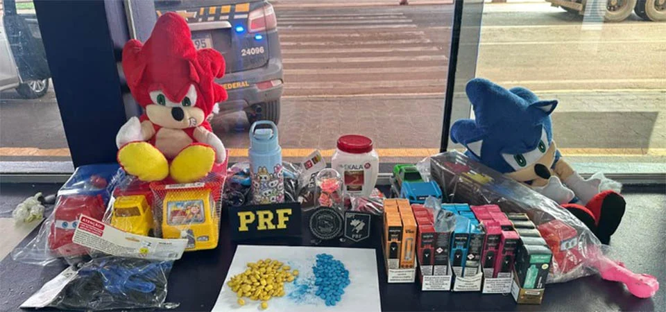 PRF apreende comprimidos de ecstasy escondidos em brinquedos
