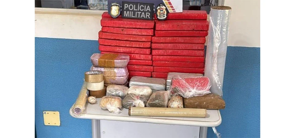 Ação conjunta apreende 50 quilos de entorpecentes em área rural