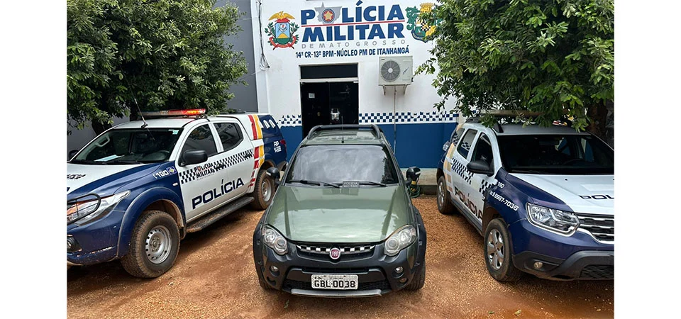 Itanhangá: Polícia Militar apreende veículo roubado e conduz motorista para delegacia