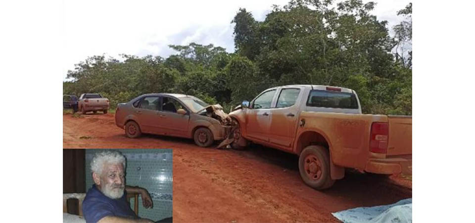 Idoso morre em colisão frontal na BR 174