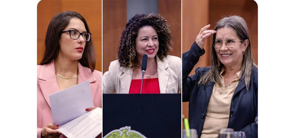 ALMT registra momento inédito com três mulheres no parlamento