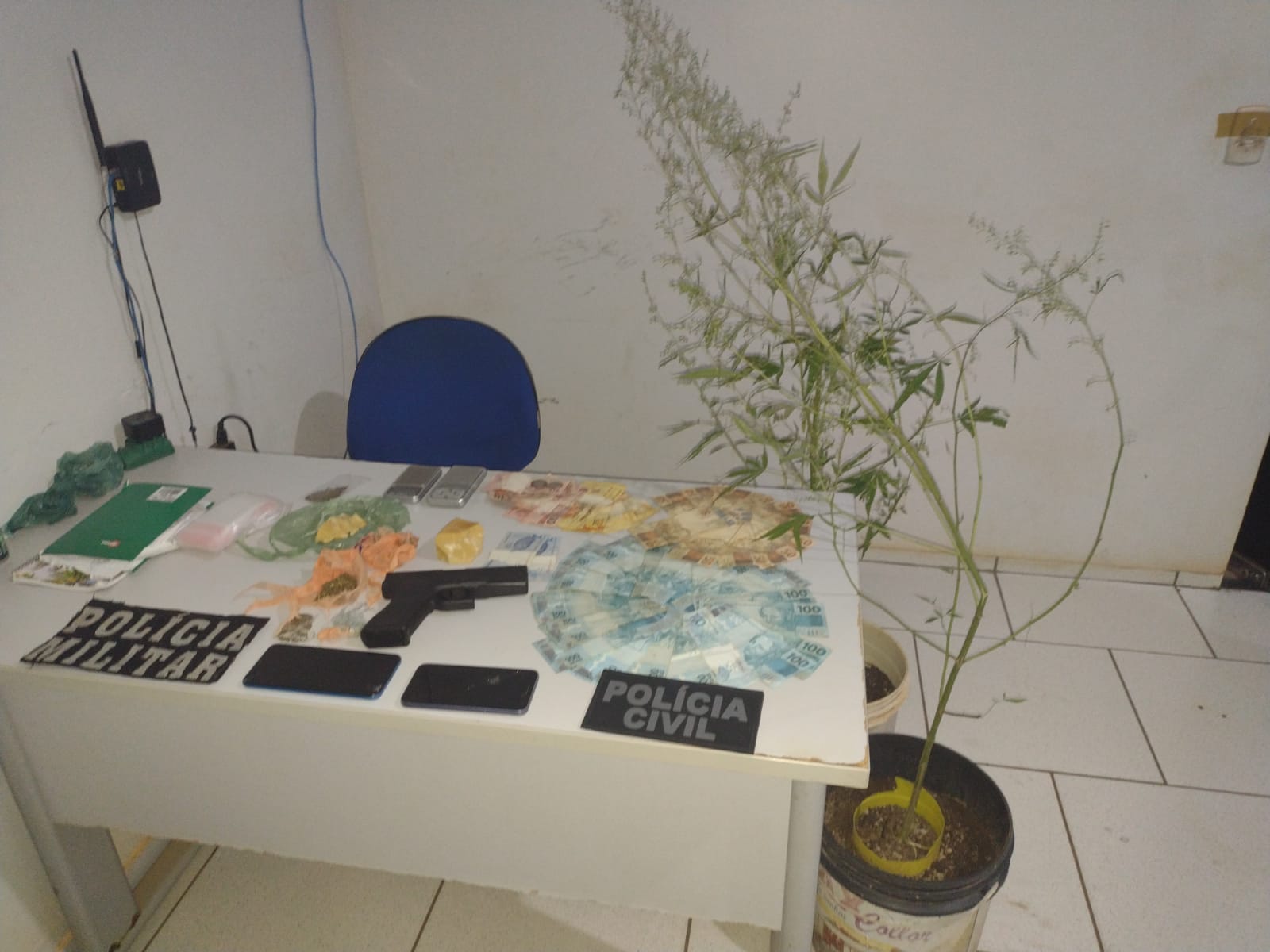 Itanhangá: Polícias Civil e Militar prendem integrantes de facção criminosa e apreendem drogas e dinheiro