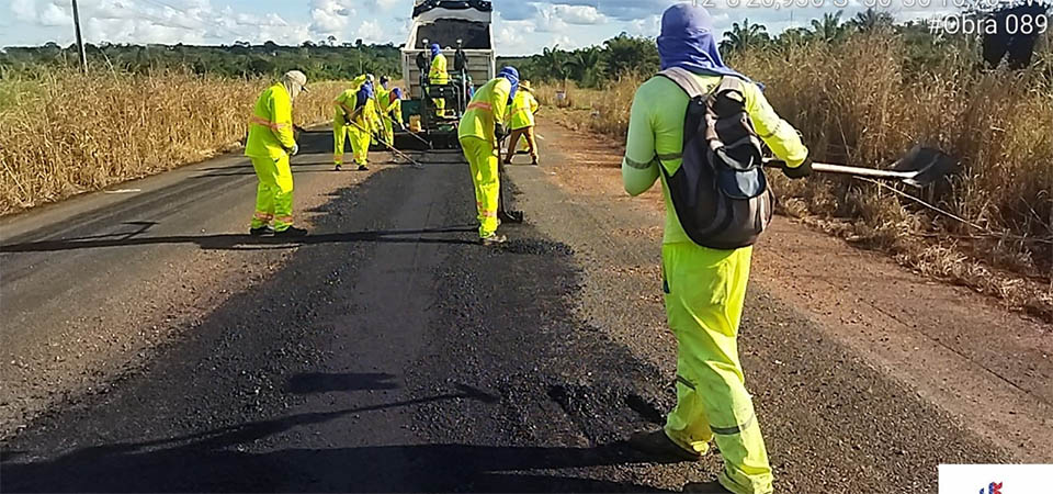 Itanhangá: MT 338 passa por serviços de recapagem sentido Simione até a MT 220. Fotos