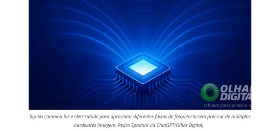 Do tamanho de uma unha, chip 6G promete internet 10 mil vezes mais rápida que 5G