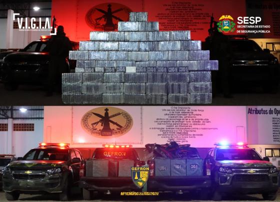 Gefron mata três e apreende cocaína avaliada em R$ 12,5 milhões