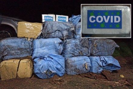 PF apreende 400 kg de cocaína em embalagem com selo “Covid”